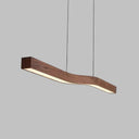 Walnut Linear Hanging Light
