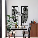 Metal Leaves Wall Decor Set