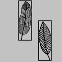 Metal Leaves Wall Decor Set