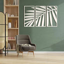 Wooden Leaf Wall Art Set