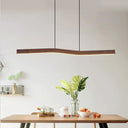 Walnut Linear Hanging Light