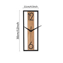 Minimalist Wood Grain Wall Clock