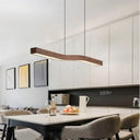 Walnut Linear Hanging Light