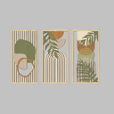 Green Abstract Wooden Wall Art