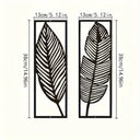 Metal Leaves Wall Decor Set
