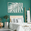 Wooden Leaf Wall Art Set