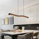 Walnut Linear Hanging Light