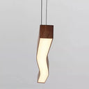 Walnut Linear Hanging Light