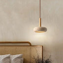 Circular Stone LED Pendant Light