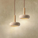 Circular Stone LED Pendant Light