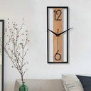 Minimalist Wood Grain Wall Clock