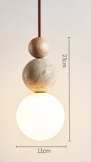 Cave Stone Accent Pendant Light